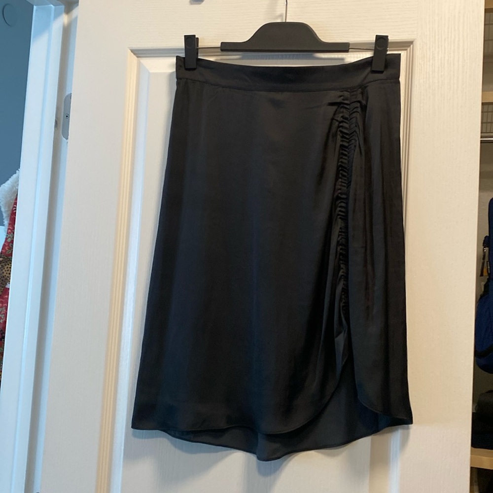 NWT Zadig &Voltaire Jiji  Blk Satin Skirt